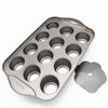 12 loch Runde Form Küche Gadgets Backformen Dessert Werkzeug Käsekuchen Pan Abnehmbare Kuchen Form Backen Zubehör Antihaft
