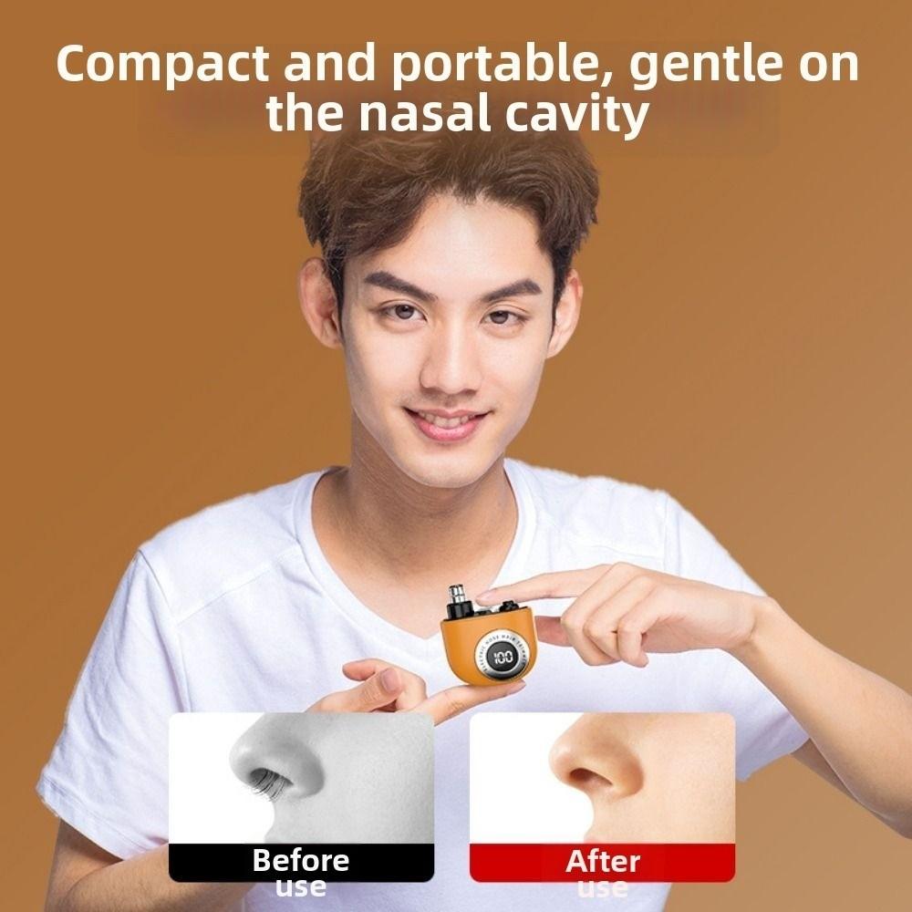 Rechargeable Eyebrow Sideburns Trimmer Pocket Design Nose Hair Remover Clipper  For Men