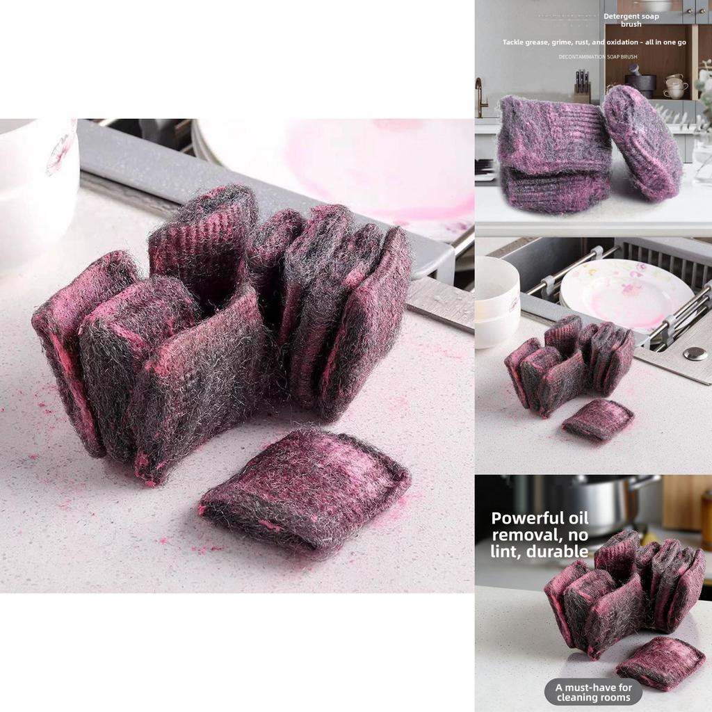Stainless Steel Scrubber For Kitchen Cleaning With Anti Oil Function For Dishwashing And Grease Removal