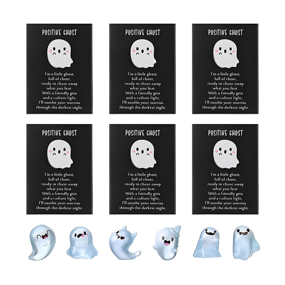 

Крошечные фигурки привидений светятся в темноте, миниатюрные фигурки привидений с коробкой, милое смоляное светящееся жуткое украшение для крыльца, вечеринки