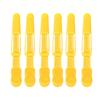 6Pcs Crocodile Hair Clip Anti slip Single Prong Hairdressing Hair Section Claw Clasps Yellow