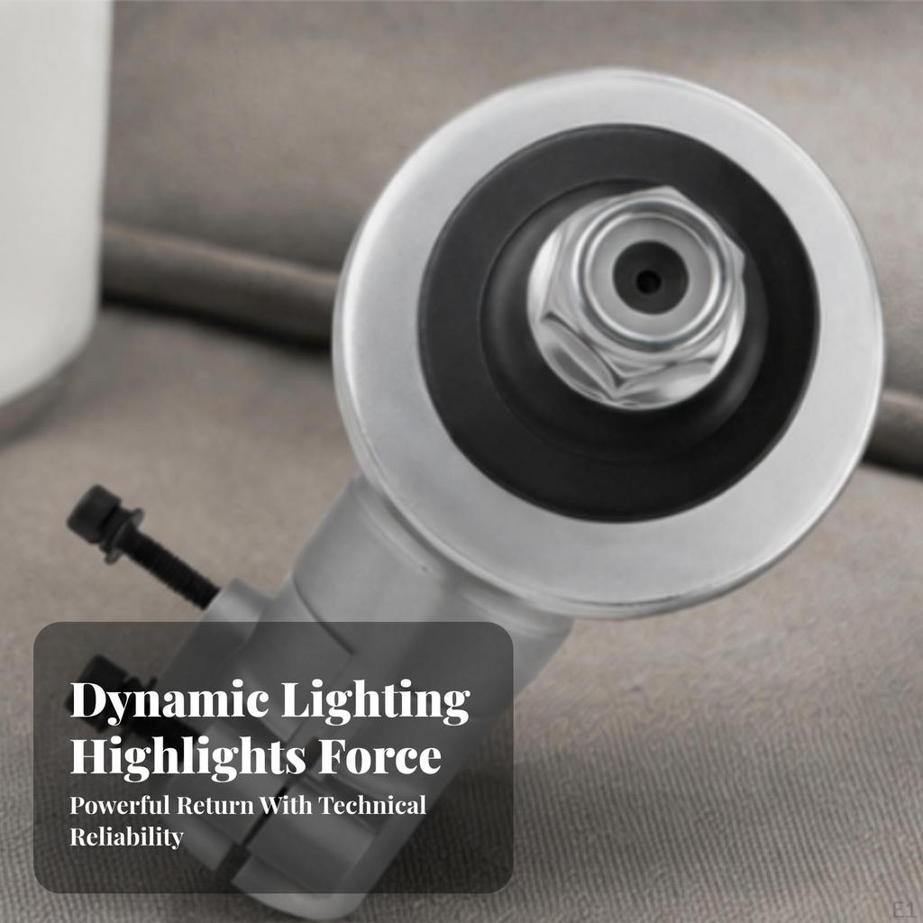 WearResistant Trimmer Gearbox Head | Compact Angled Design, Sturdy Metal Body, String