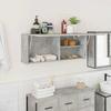 VidaXL Wall-mounted Bathroom Cabinet Concrete Grey 100x25x40cm Engineered Wood 860106