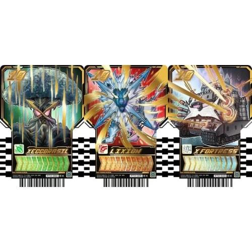 Kamen Rider Gatchard Ride Chemi Trading Card PHASE:02 EX Extra Rare 3-Piece Set