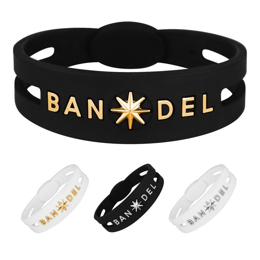 Bandel Metallic Size S Bracelet, (16.0cm), White/Gold