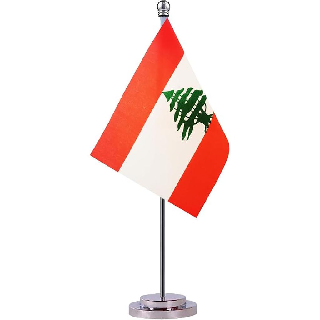 Turkey Turkish Desk Flag, Small Mini, 5.8 x 11.8 inches, Red, Patriotic, Fade Resistant, Indoor, Tabletop Mount, Rectangular Flag for Home, Office,