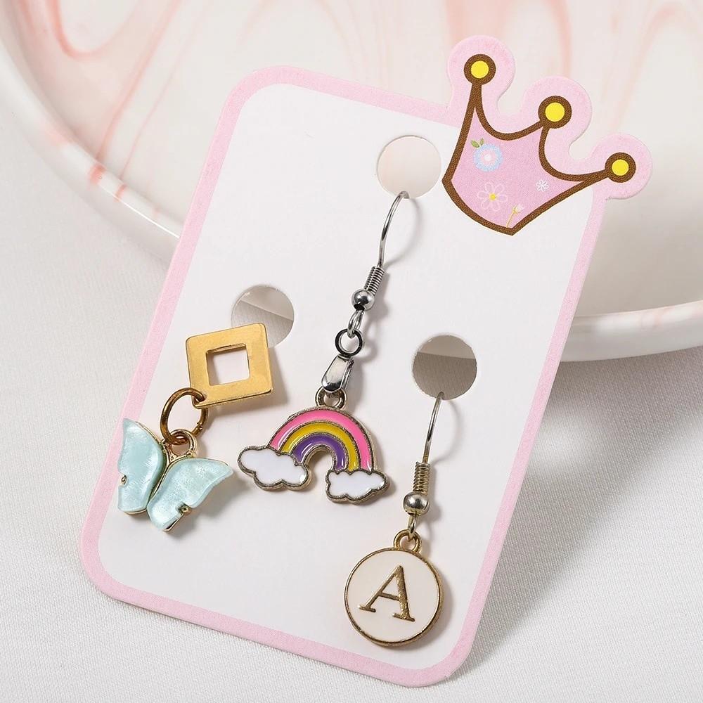 100Pcs Cute Crown Bow Price Tags DIY Hair Accessories Holder Hair Clip Jewelry Display Tags