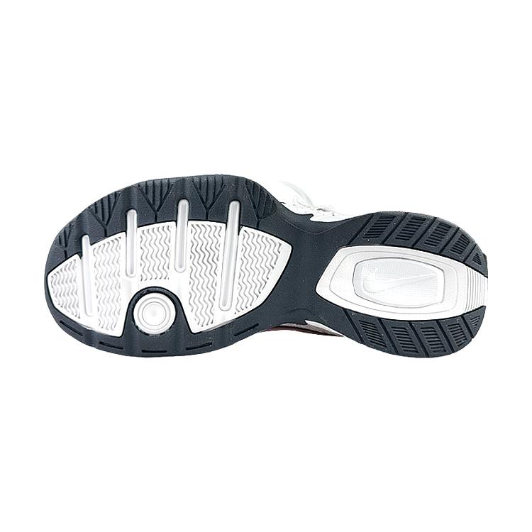 Nike Air Monarch 4 Cushioning Slip Resistant Abrasion Resistant Height Increasing Low Top Chunky Sneakers Unisex 415445-102(Team76-)