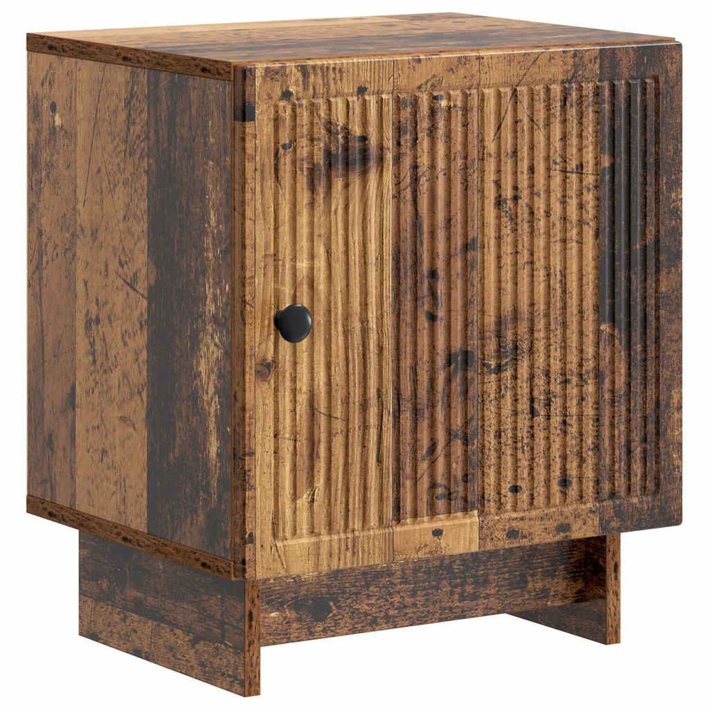 Nightstand Reclaimed Wood Look 43 x 34.5 x 50 cm Engineered Wood