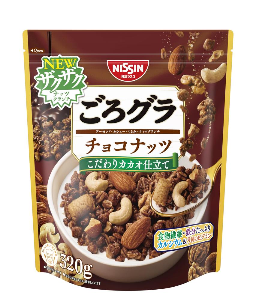 Nissin Cisco Gorogura Chocolate Nuts 320g X 6 Bags