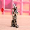 1Pc Pure Brass Witch European Wizard Retro Solid Old Object Home Decoration Desktop Tea Pet Handicraft Copper Ornament