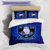 Sheffield Wednesday Football Printed 3 Pieces Bedding Set, Comfortable Skin Friendly Bedroom Duvet Cover Set