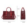 Luxury Crocodile Pattern Shoulder Crossbody Bag Women Large Capacity Handbag Tote Bag Fashionable Versatile Handbag for Work