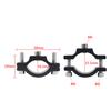 Handlebar Cycling Clip Clamp Bike Flashlight Torch Mount Dual M5 M6 Mounting Screw LED Head Front Light Holder Clip CNC Optional
