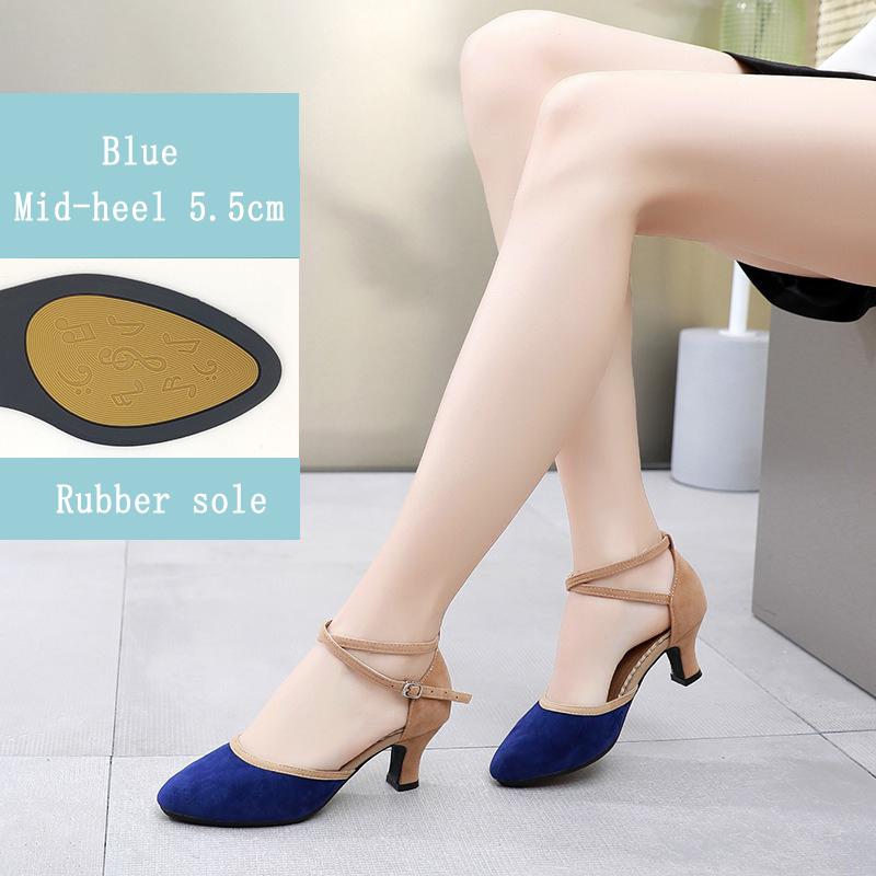 Middle Heel Dance Shoes Women's Modern Dance Shoes Latin Dance Shoes Adult Square Dance Shoes Social Dance Shoes