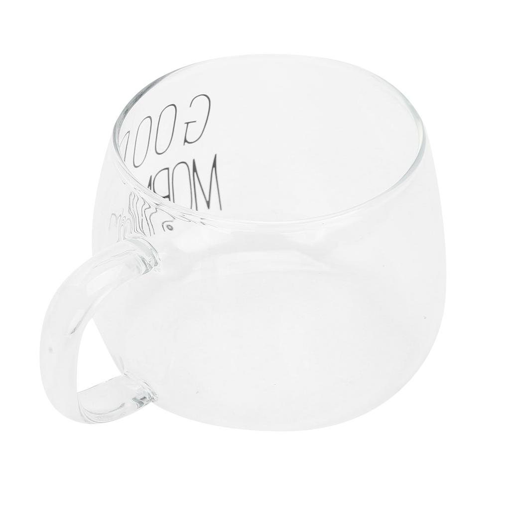 Coffee Cup Transparent Borosilicate Glass Mug with Handle for Milk Tea Cocktail Beverage