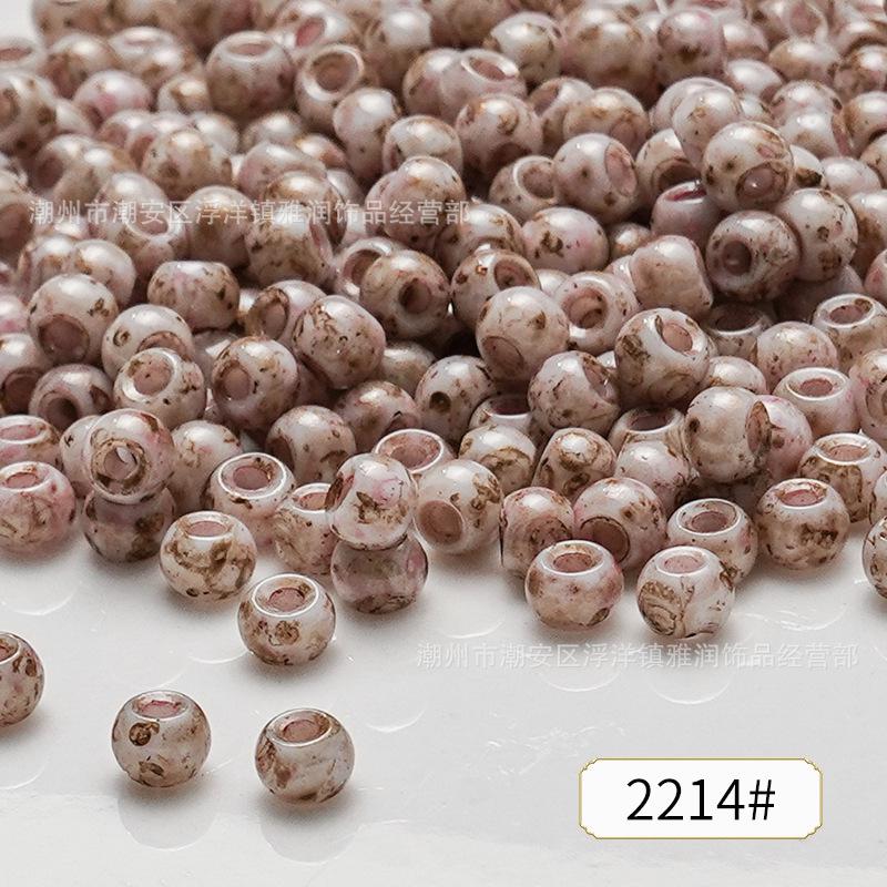 4mm Picasso Glass Seed Beads for DIY Jewelry: Bracelet, Necklace, Ring Accessories