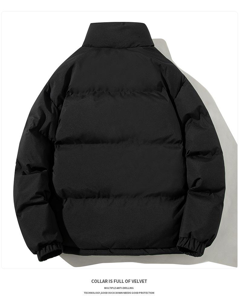 Unisex Korean-Style Winter Cotton Jackets: Fashionable, Large, Warm, Casual