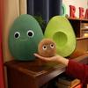 Avocado Toy Plush Cartoon Stuffed Animal Doll Bedroom Decoration 25cm Gifts