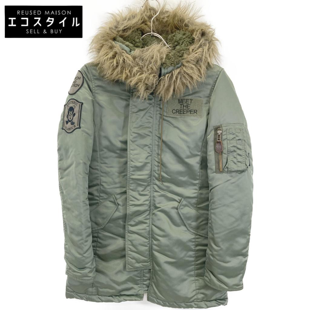 HYSTERIC GLAMOUR Khaki PrimaLoft N-3B Type Jacket Jacket FREE khakiUsed