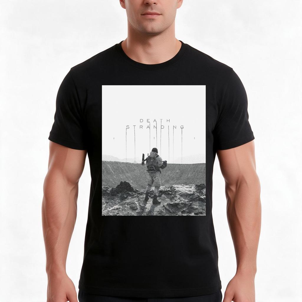 Death Stranding Poster 2 Tshirt Summer Casual Cotton Tee Oversized Streetwear Tops Vintage Graphic Print Unisex Unisex Unisex