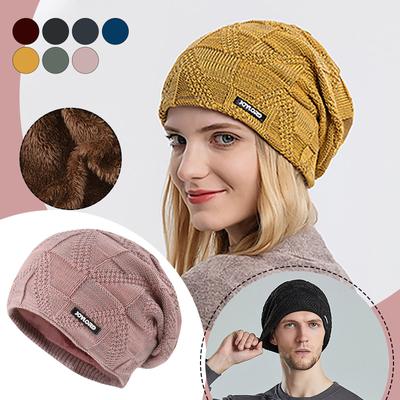 Men's And Women's Neutral Couple Hooded Woolen Cap Ear  Warm Hat