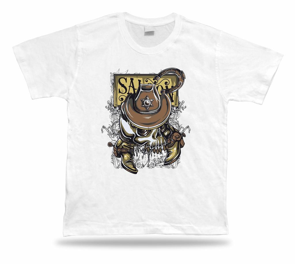 Cowboy skeleton skull Floral vector t shirt tee awesome stylish design present