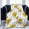 Watercolor floral blanket colorful wildflower blanket flannel wool blanket farmhouse blanket decoration sofa warm bed decoration