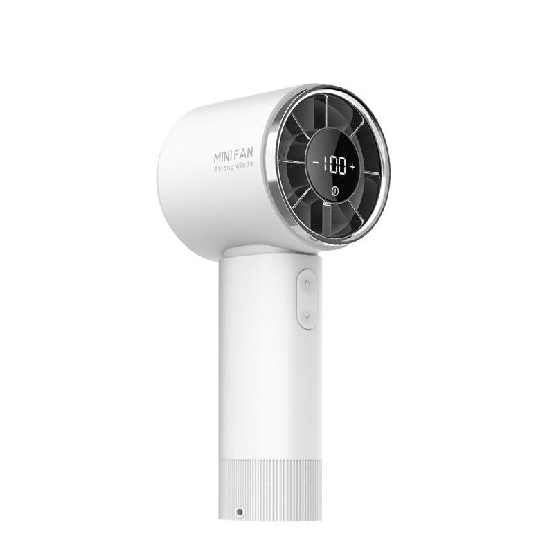 

Portable High-Speed Turbine Handheld Fan with Strong Wind Power 158*69*60 mm белый