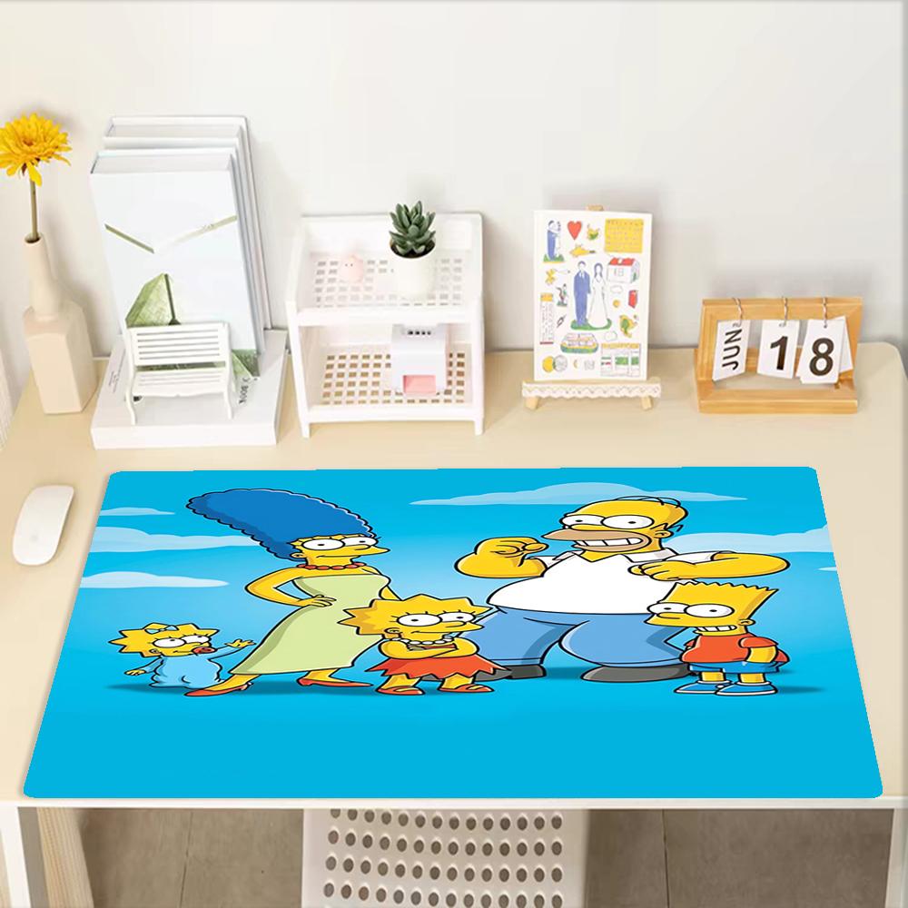 The Simpsons Theme Mouse Pad, Non Slip Rubber Base, Multifunctional Office & Home Decor, Perfect for Workspace Personalization.