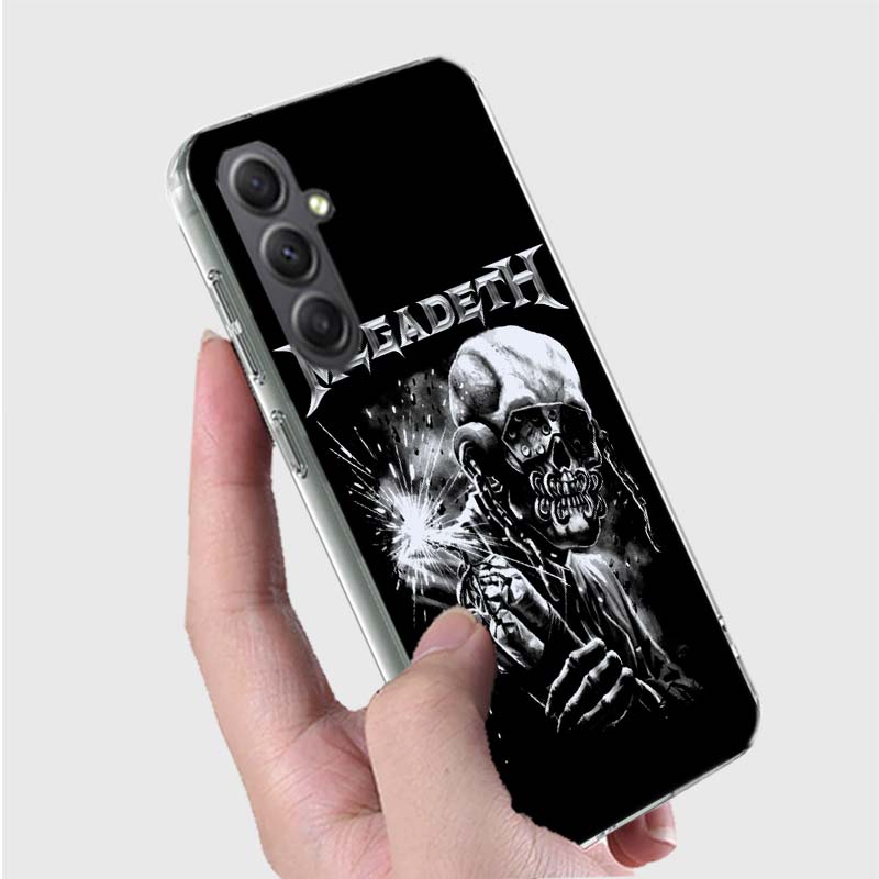 

Music Band M-Megadeth Phone Case For Samsung A16 A26 A36 A56 A17 A03S A04S A02S A05S A50S A30 A20 A70S A40 A21 Galaxy Note 20 10 Samsung A20E