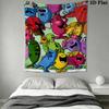 Mr. Men Little Miss Wall Tapestry Aesthetic Wall Hanging Printed Fabric Blanket Decorative Tapestries for Bedroom Living Room Home Decor