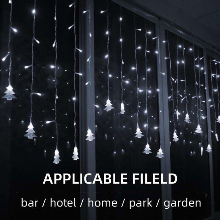 Guirlande lumineuse - KLIGHTEN - Ra-christmas tree 3,5m - 96 LED - Étanche - Blanc