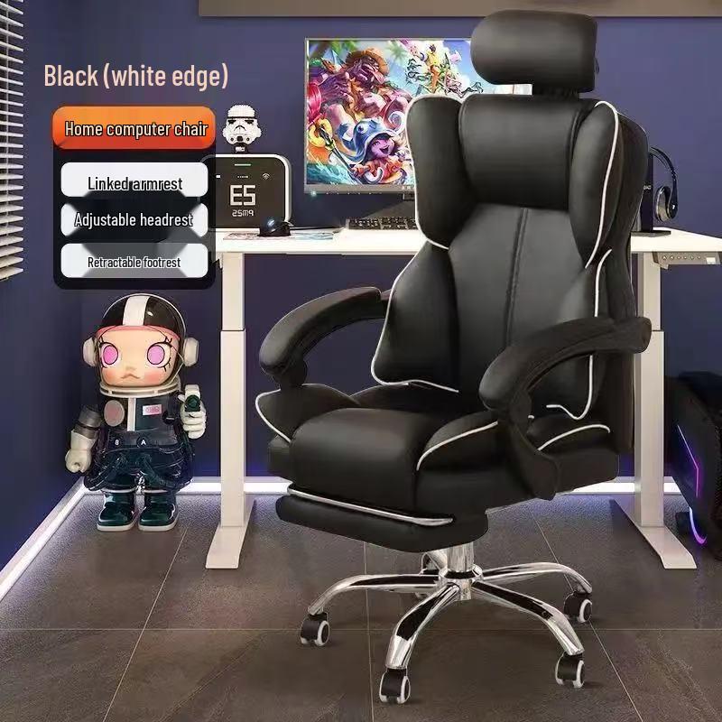 Ergonomic Computer & Gaming Chair - Comfortable Office Chair for Long Sitting, Ideal for Dormitory and University Students.