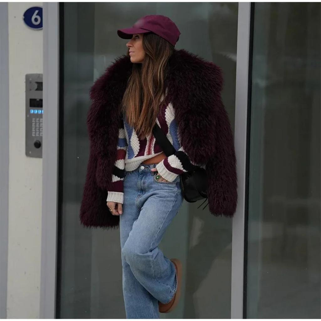 Imitation Short Beach Wool Women Fox Fur Coat New Autumn Winter Warm Fur Coat Faux Temperament Elegance Women for Coat