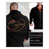 Gp New Orange Large Logo Embroidered Training Thickened Warm Classic European and American Style Fitness Training Hoodie Trendy Jacket