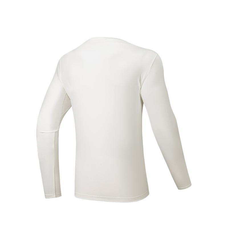 Anta Simple Versatile Comfortable Letter Sports Crew Neck Long Sleeve T-Shirt Men Tops 152537403-1