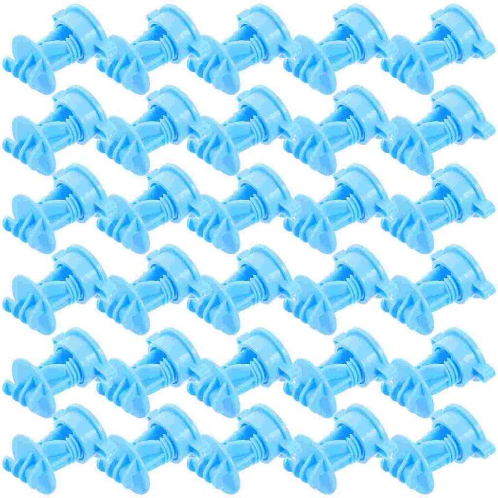 50Pcs Small Fence Insulators Accessories Electric Fence DIY Insulators for Farm