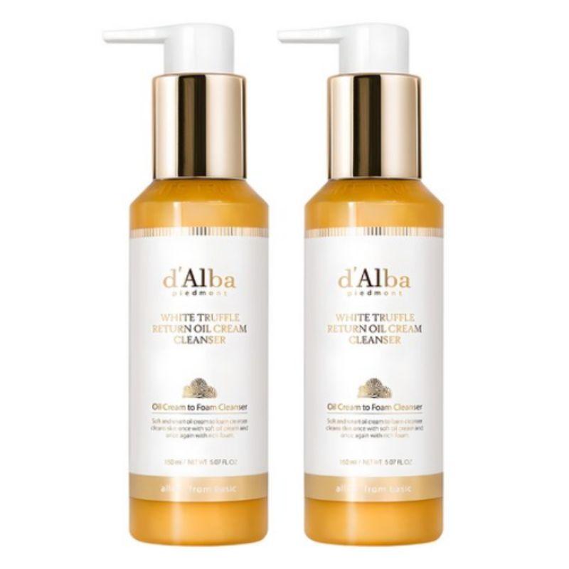 d'Alba White Truffle Return Oil Cream Cleanser 150ml × 2pcs