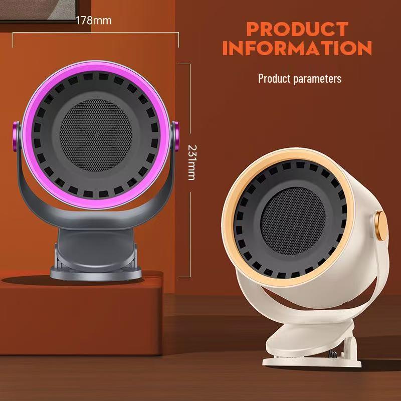 Adjustable Desktop Heater for Home, Office & Dorm - Fast Heating, Electric, Rotates Up/Down & Left/Right