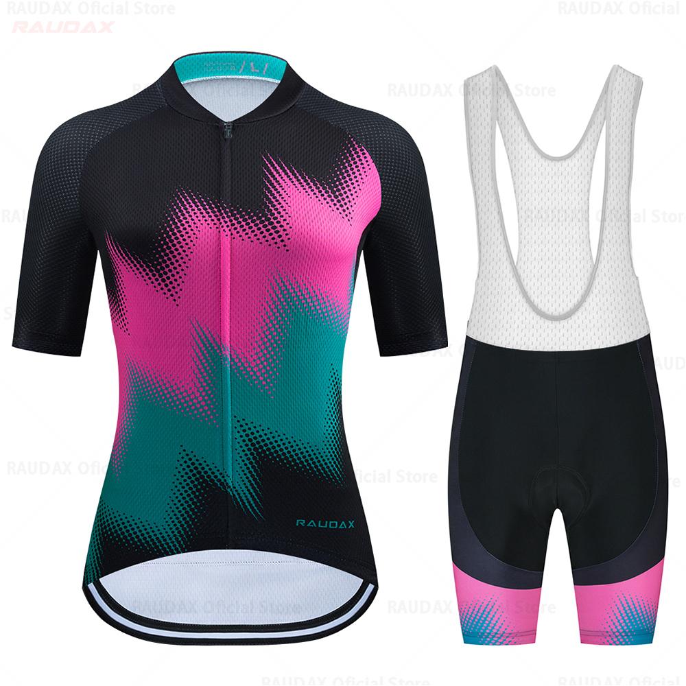 Women Short Sleeve Mountian Bike Clothing Racing Bicycle Clothes Ropa Ciclismo Girl Cycling Set 2026 Summer Breathable Cycling Suit Set