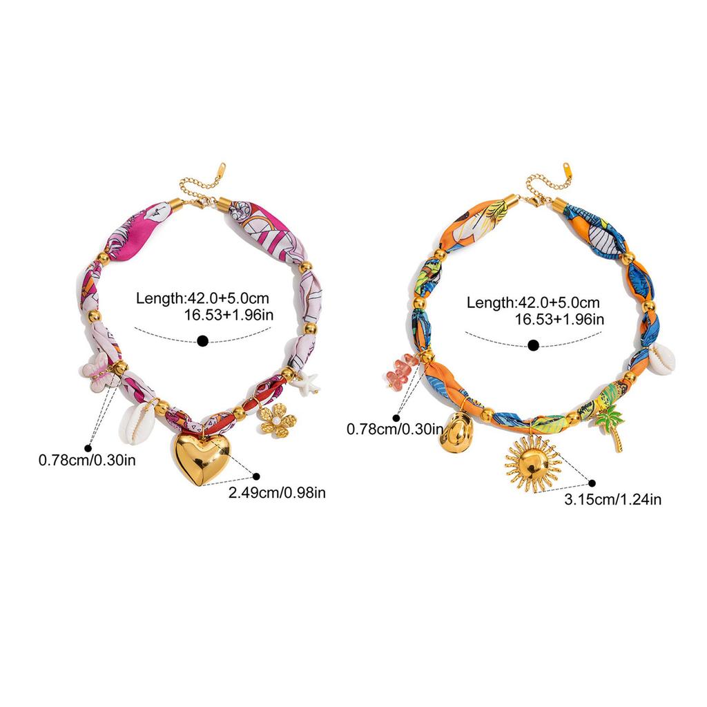 Stainless Steel Pendant Necklace Sea Charm Drop Design Collarbone Chain Jewelry Piece For Everyday Elegant Wear