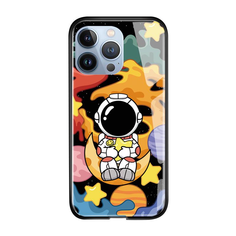 Tempered Glass Phone Case For iPhone 11 12 13 14 15 16 17 Redmi 10 12 14C Note10 Note14 Xiaomi 11Lite PocoC75 Soft Edge Shockproof Smooth Shell