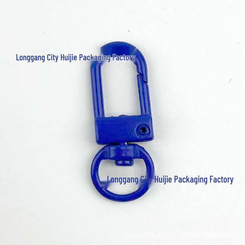 Colorful Zinc Alloy Door Buckle 3-Point Snap Hook for DIY Keychain and Jewelry Accessories