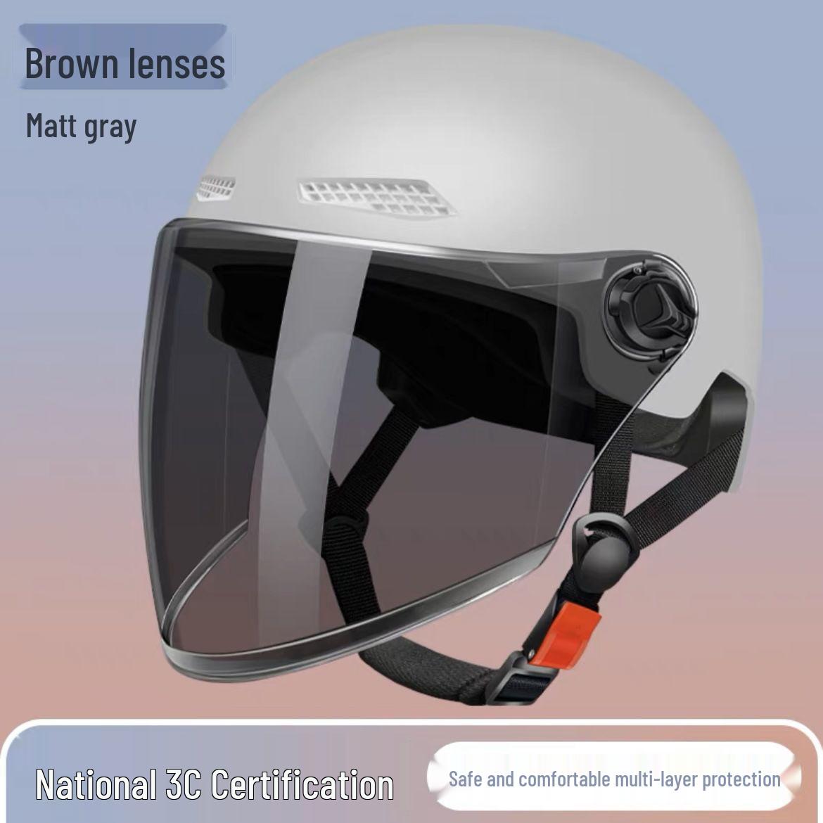 

Unisex Breathable 3C Certified Electric Scooter & Motorcycle Half Helmet
