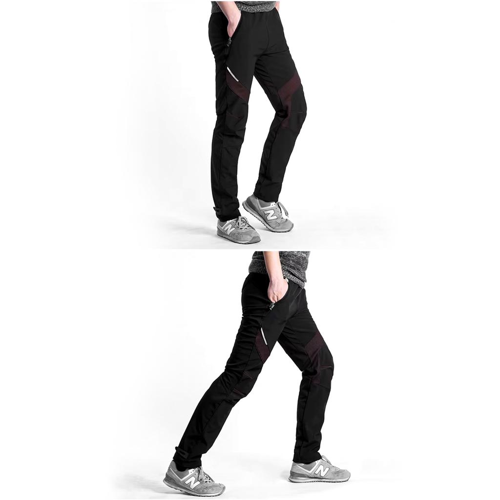 Patrol windproof sports trousers for cycling and trekking, size XL - black