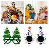 Creative Santa Beard Spectacles Glasses Frame for Christmas Celebration and Themed Event Cartoon Eyeglasses Eyewear