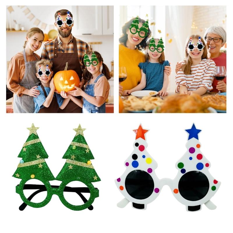 Creative Santa Beard Spectacles Glasses Frame for Christmas Celebration and Themed Event Cartoon Eyeglasses Eyewear