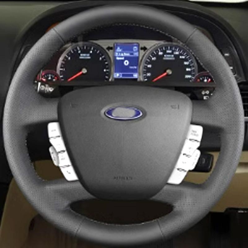 For ford falcon ford FG falcon 2008-2014 Hand-Stitched Car Steering Wheel Cover Braid black leather style FG accessory