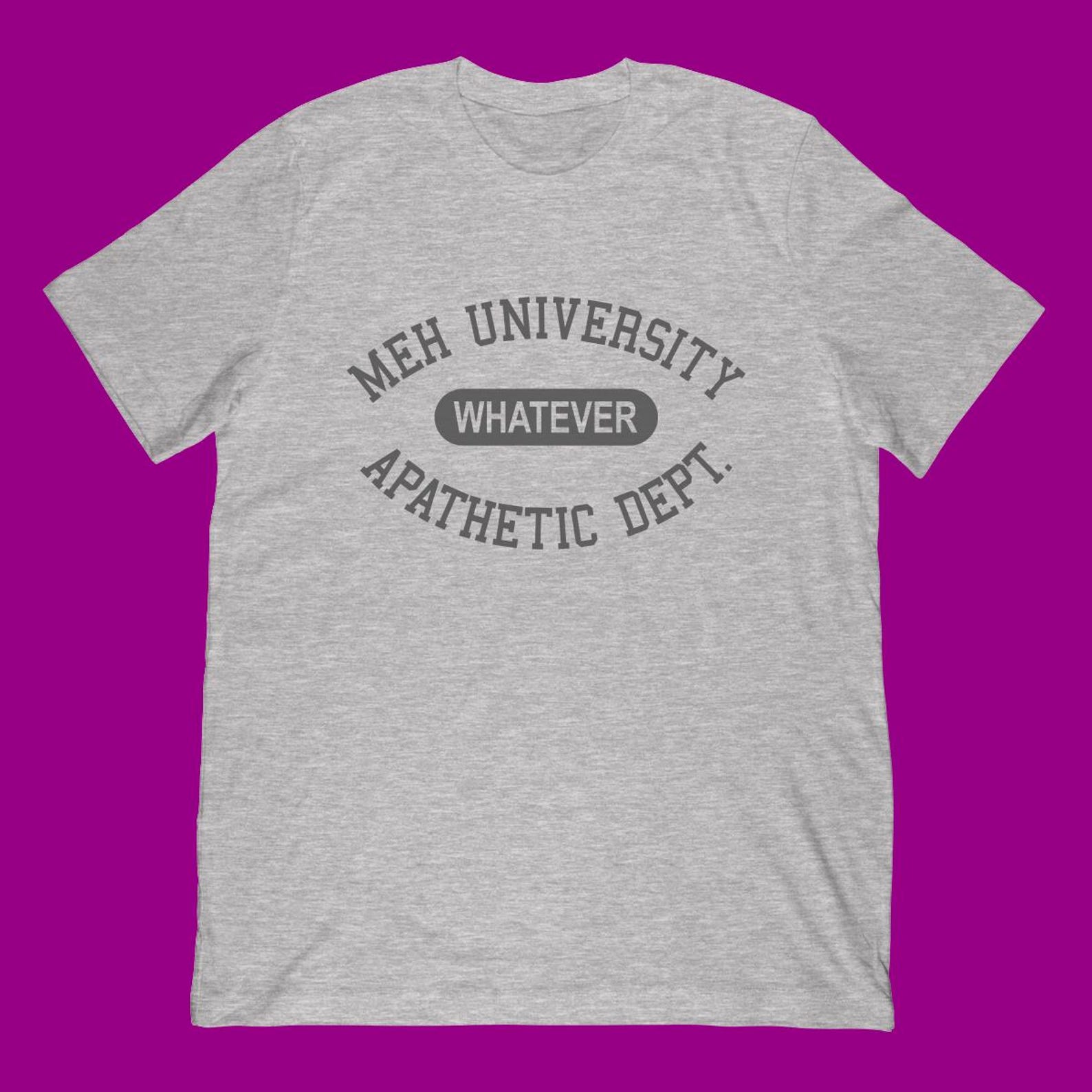 Meh University Apathetic Dept T-Shirt S